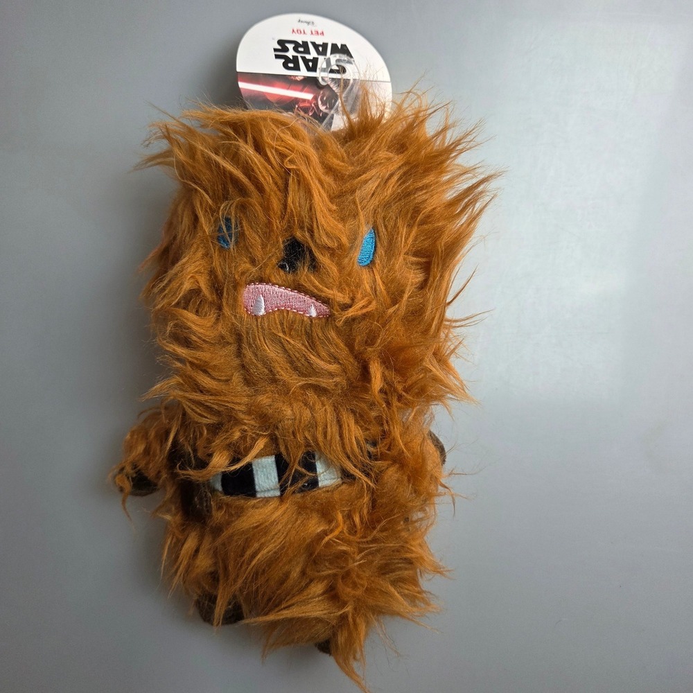 Star Wars Chewbacca 9 Inch Plush Figure Pet Toy Fetch For Pets Disney New Tag